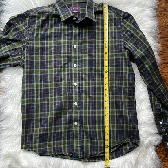 UNTUCKit Men's Slim Fit Plaid Long Sleeve Button-Up Shirt Size S - Picture 4 of 9